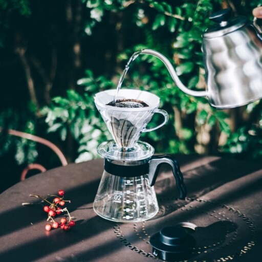Préparation de café avec le V60 Coffee Dripper