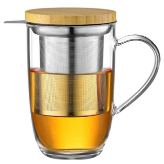 Tasse à Thé ecooe en Verre Borosilicate