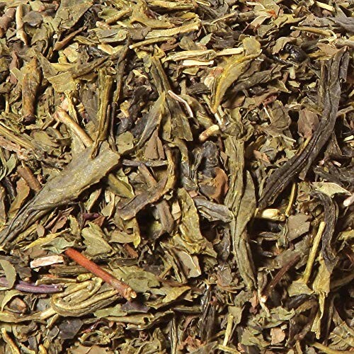 Feuilles de thé vert en vrac