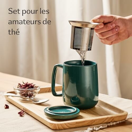 Cosumy Tasse à Thé avec Infuseur